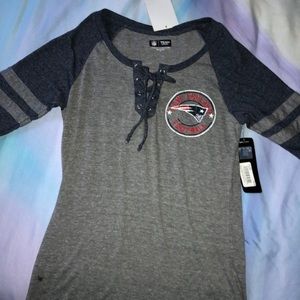 NWT new england patriots 3/4 sleeve shirt